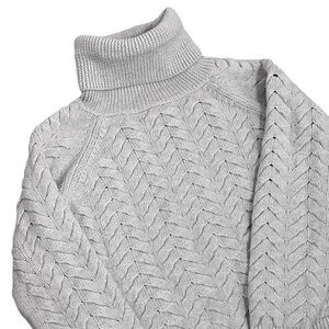 ARITZIA Wilfred Free Italian Yarn Wool Cable Knit Turtleneck XXS